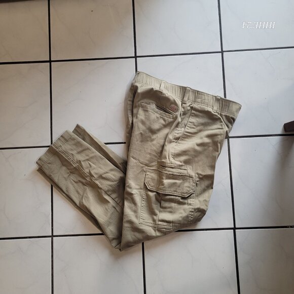 Dickies Mens Khaki Cargo Pants 30x32 Flexible & Durable Cotton/Spandex - Picture 9 of 11